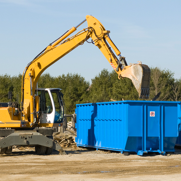 are there any restrictions on where a residential dumpster can be placed in Peterman AL